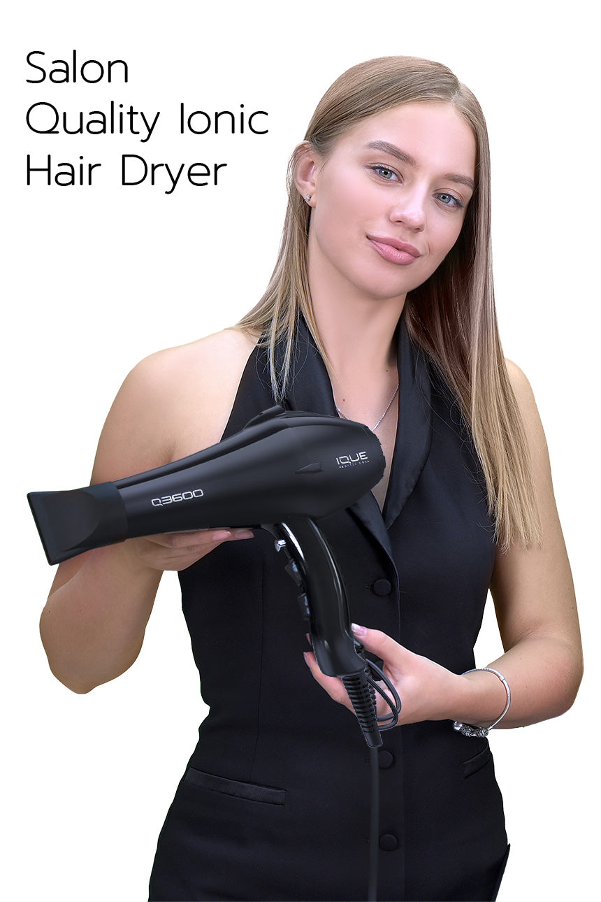 IQUE Professional Hairdryer Black Q3600 – E SALON SUPPLY